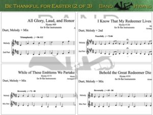 Be Thankful for Easter, pic of sheet music 2 of 3, B-flat